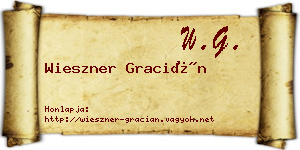 Wieszner Gracián névjegykártya